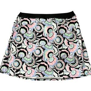 RLX RALPH LAUREN Women Sport Skort Umbrella Print Sz M Golf Pickle Ball Tennis